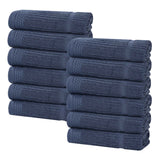 Superior "Milo" Smart Twist Viscose Cotton Blend Set of 12 Face Towels