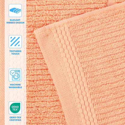 Superior "Milo" Smart Twist Viscose Cotton Blend Set of 12 Face Towels