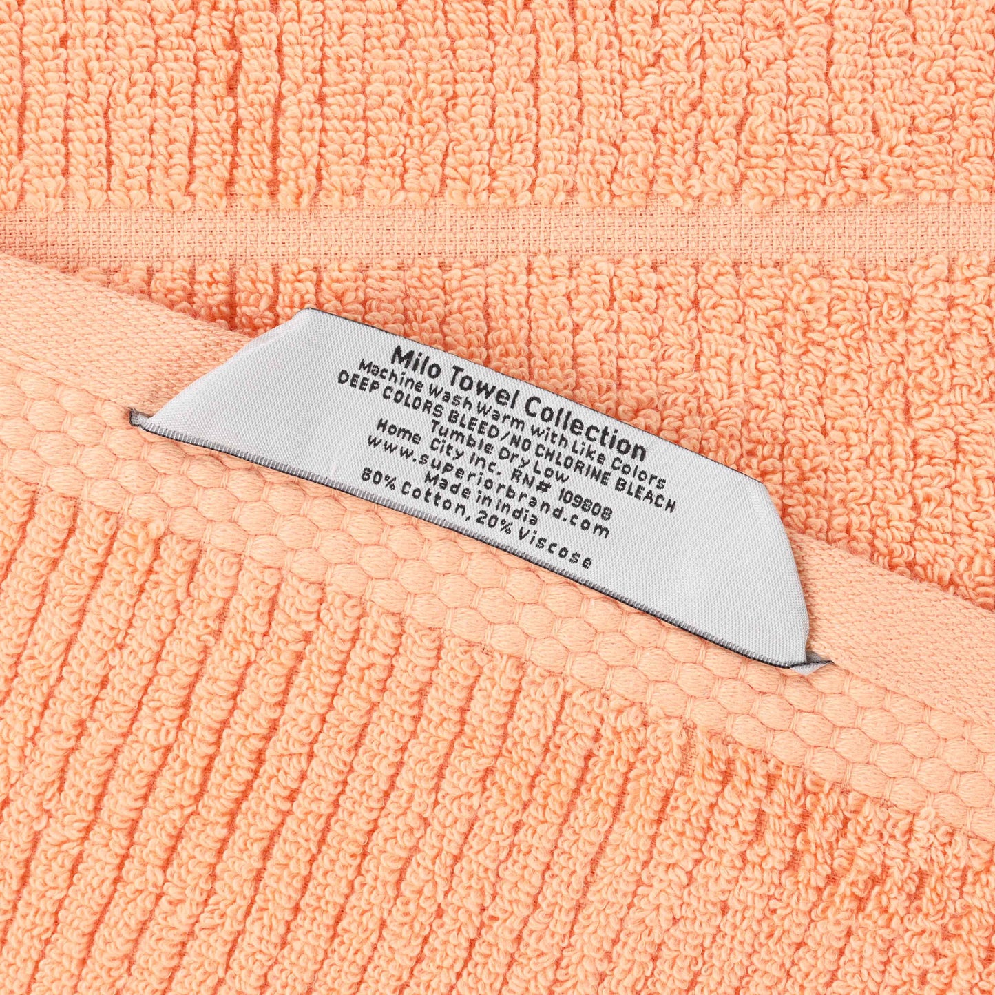 Superior "Milo" Smart Twist Viscose Cotton Blend Set of 12 Face Towels