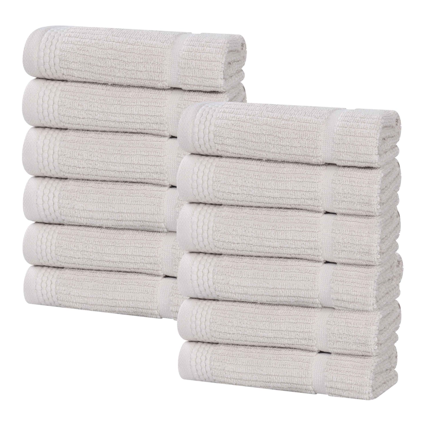 Superior "Milo" Smart Twist Viscose Cotton Blend Set of 12 Face Towels