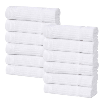 Superior "Milo" Smart Twist Viscose Cotton Blend Set of 12 Face Towels
