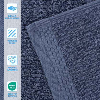 Superior "Milo" Smart Twist Viscose Cotton Blend Set of 6 Hand Towels