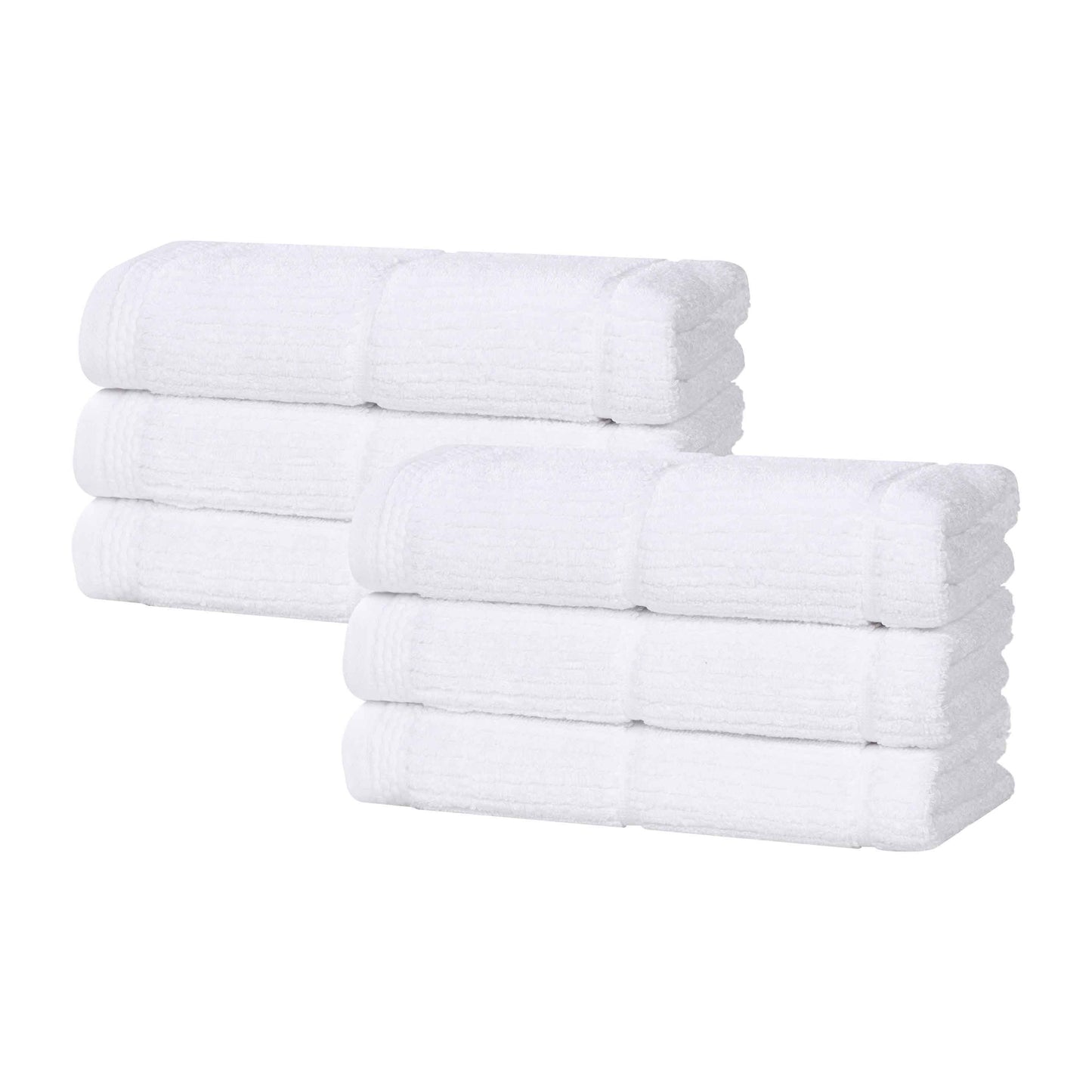Superior "Milo" Smart Twist Viscose Cotton Blend Set of 6 Hand Towels