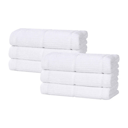 Superior "Milo" Smart Twist Viscose Cotton Blend Set of 6 Hand Towels