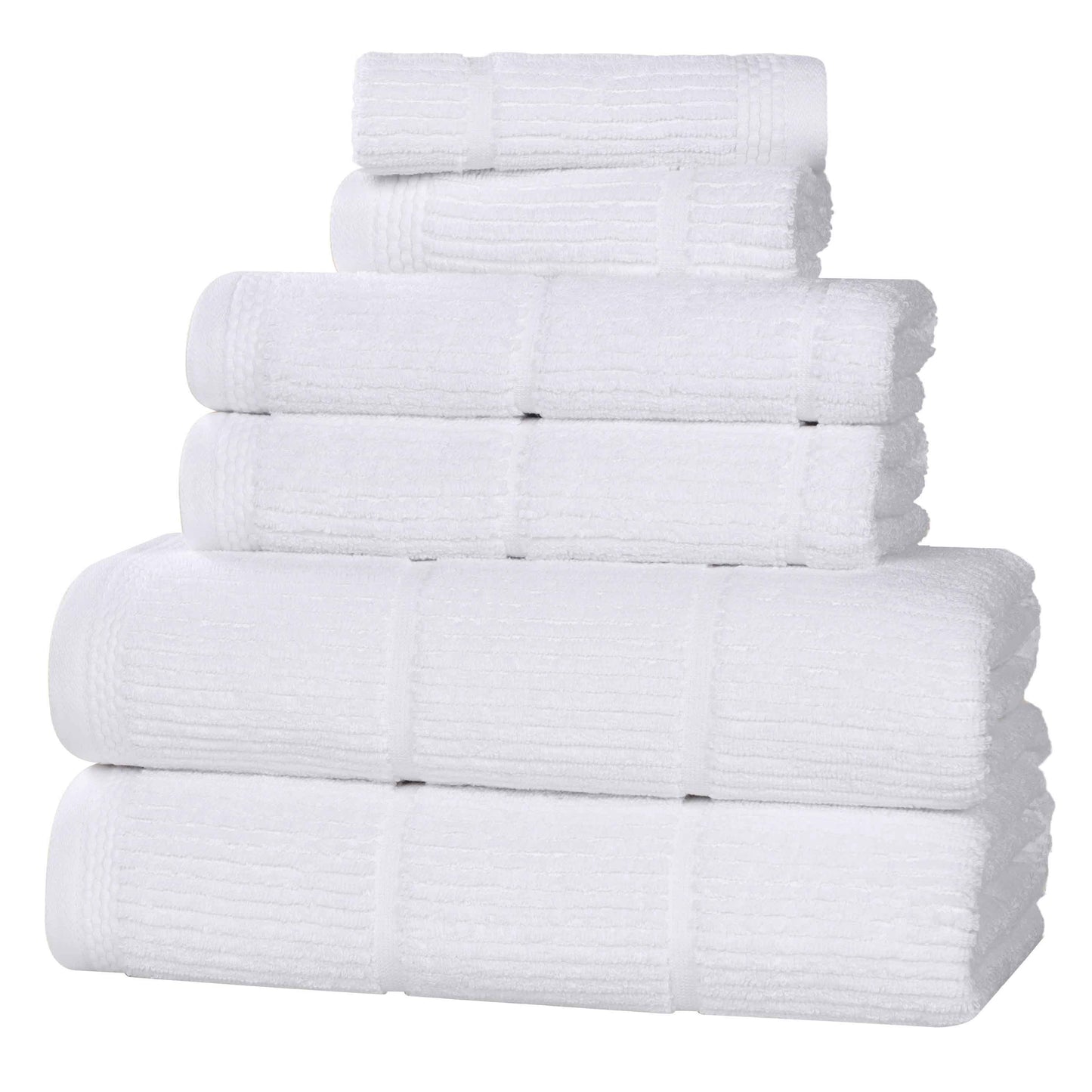 Superior "Milo" Smart Twist Viscose Cotton Blend 6-Piece Towel Set