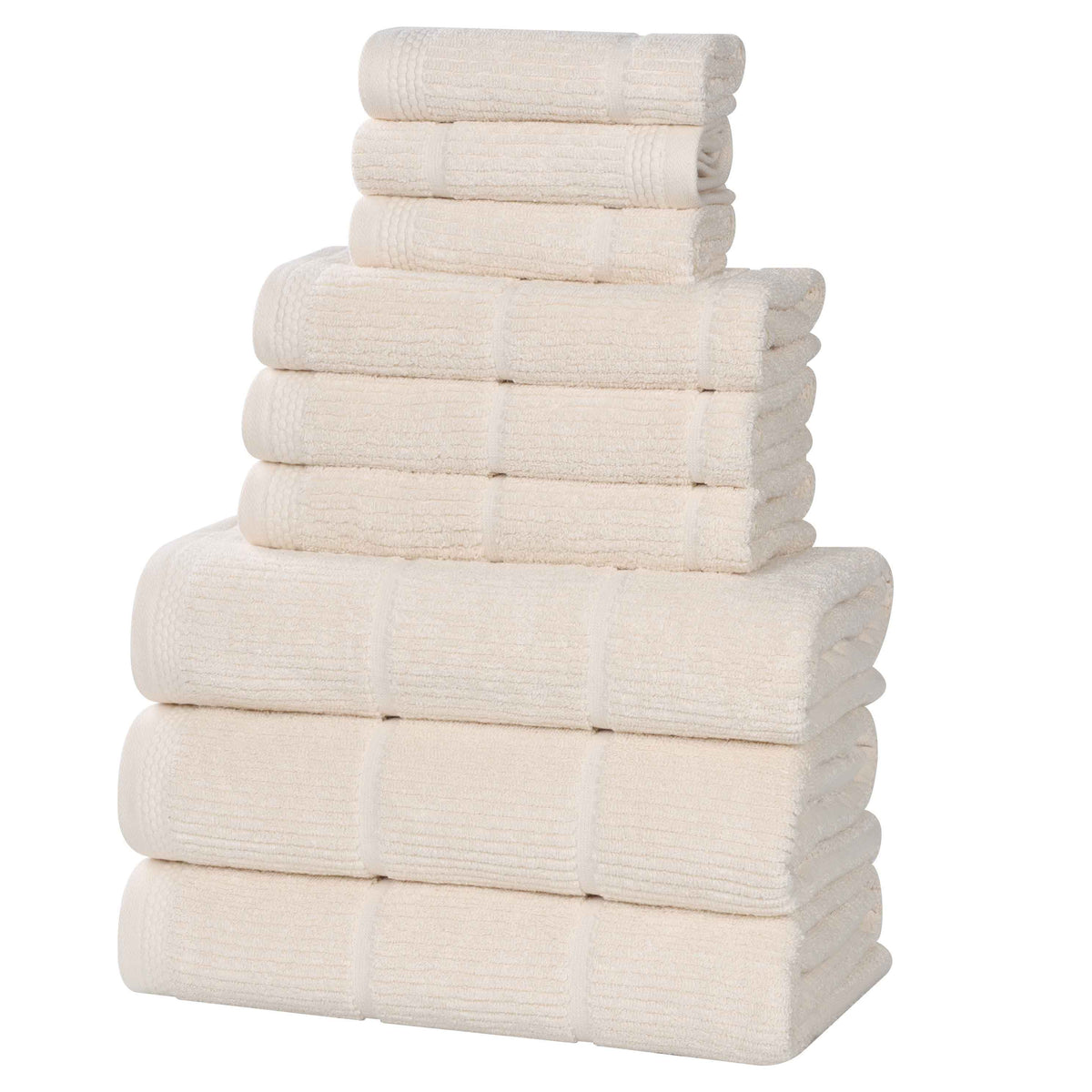 Superior "Milo" Smart Twist Viscose Cotton Blend 9-Piece Towel Set