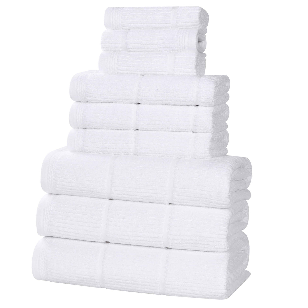 Superior "Milo" Smart Twist Viscose Cotton Blend 9-Piece Towel Set