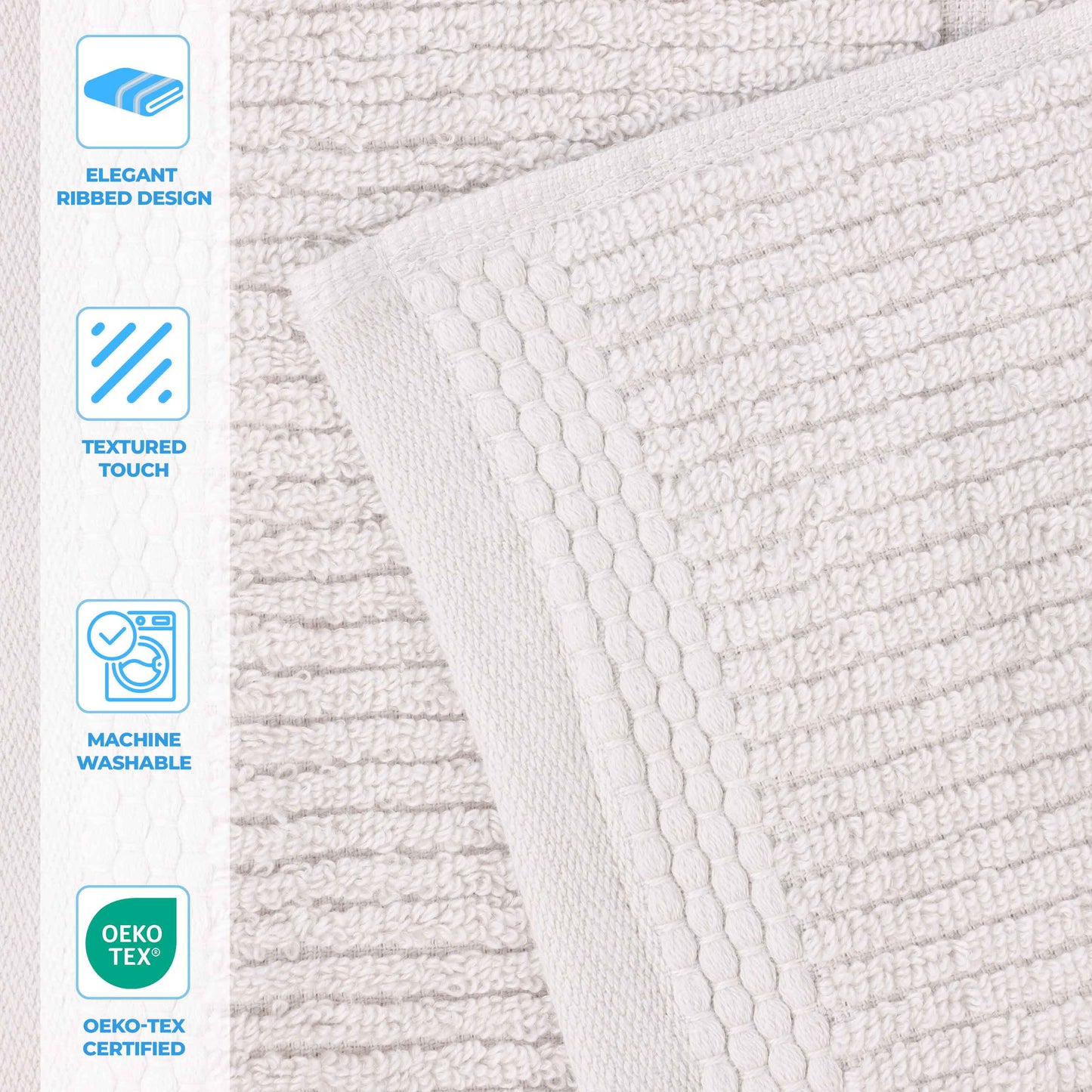 Superior "Milo" Smart Twist Viscose Cotton Blend 3-Piece Towel Set