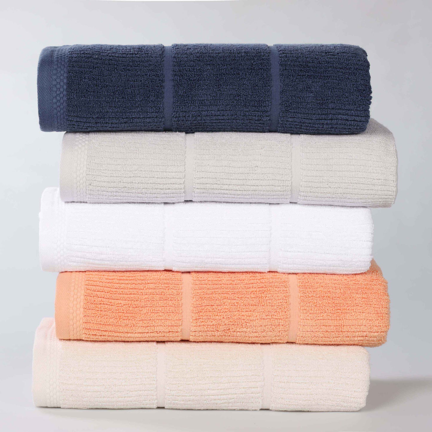 Superior "Milo" Smart Twist Viscose Cotton Blend Set of 2 Bath Towels