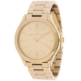 Michael Kors Women's 42mm Slim Runway Quartz Goldtone Bracelet Watch