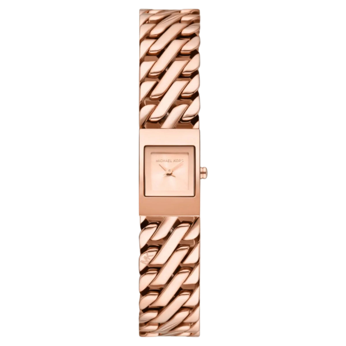 Michael Kors Women's 14mm Darrington Quartz Rosetone Curb Link Bracelet Watch