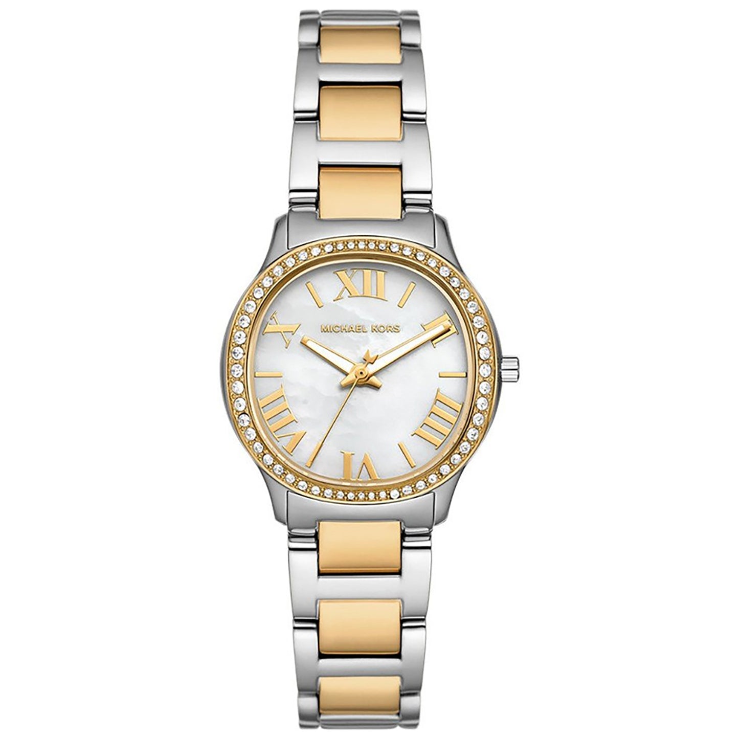 Michael Kors Women's 31mm Sage Quartz Crystal Bezel Two-Tone Bracelet Watch
