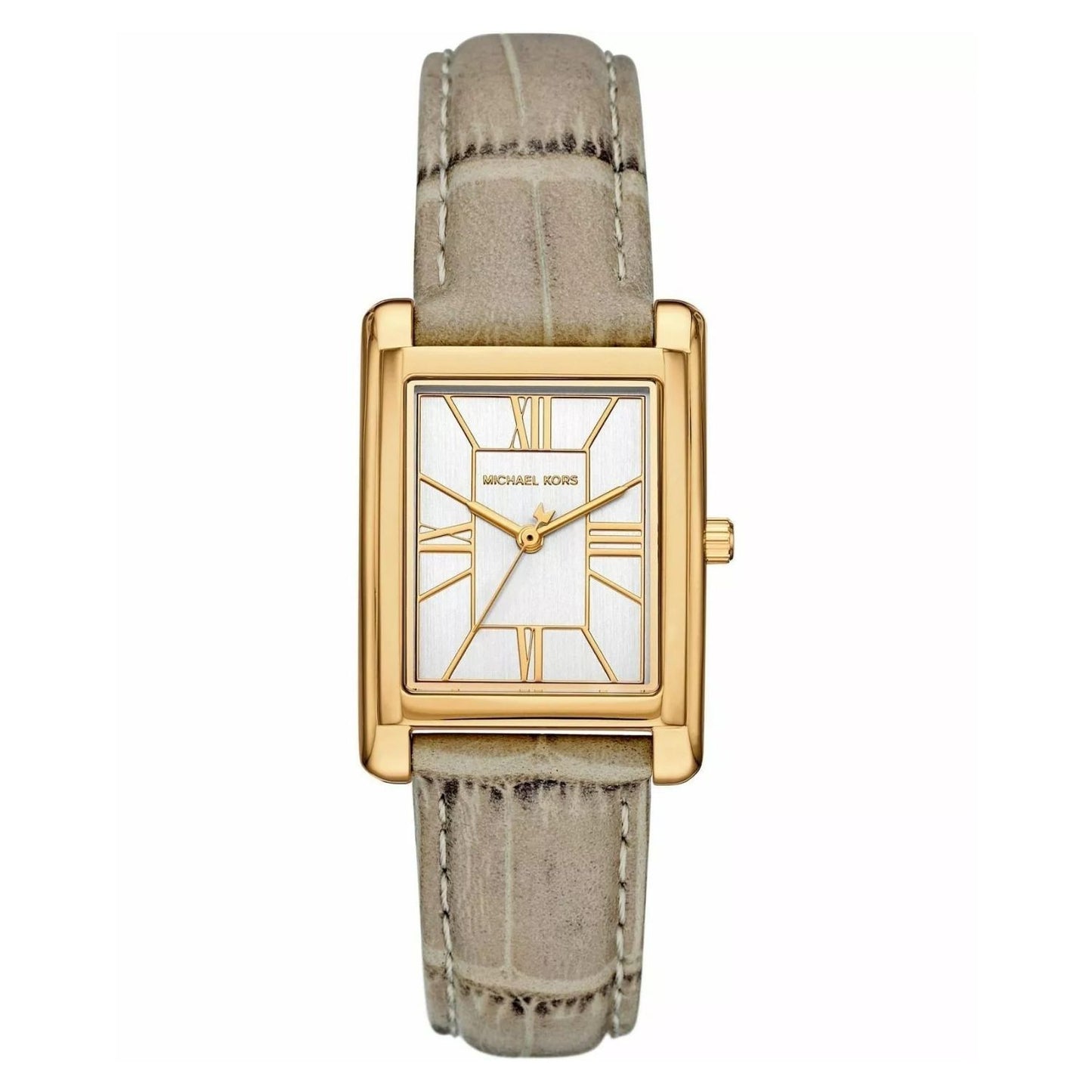Michael Kors Women's 26mm Essex Quartz Rectangle Leather Strap Watch