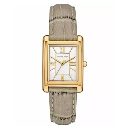 Michael Kors Women's 26mm Essex Quartz Rectangle Leather Strap Watch