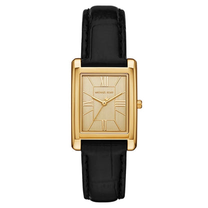 Michael Kors Women's 26mm Essex Quartz Rectangle Leather Strap Watch