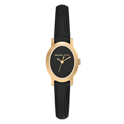 Michael Kors Women's 21mm Maude Quartz Croco Embossed Leather Strap Watch