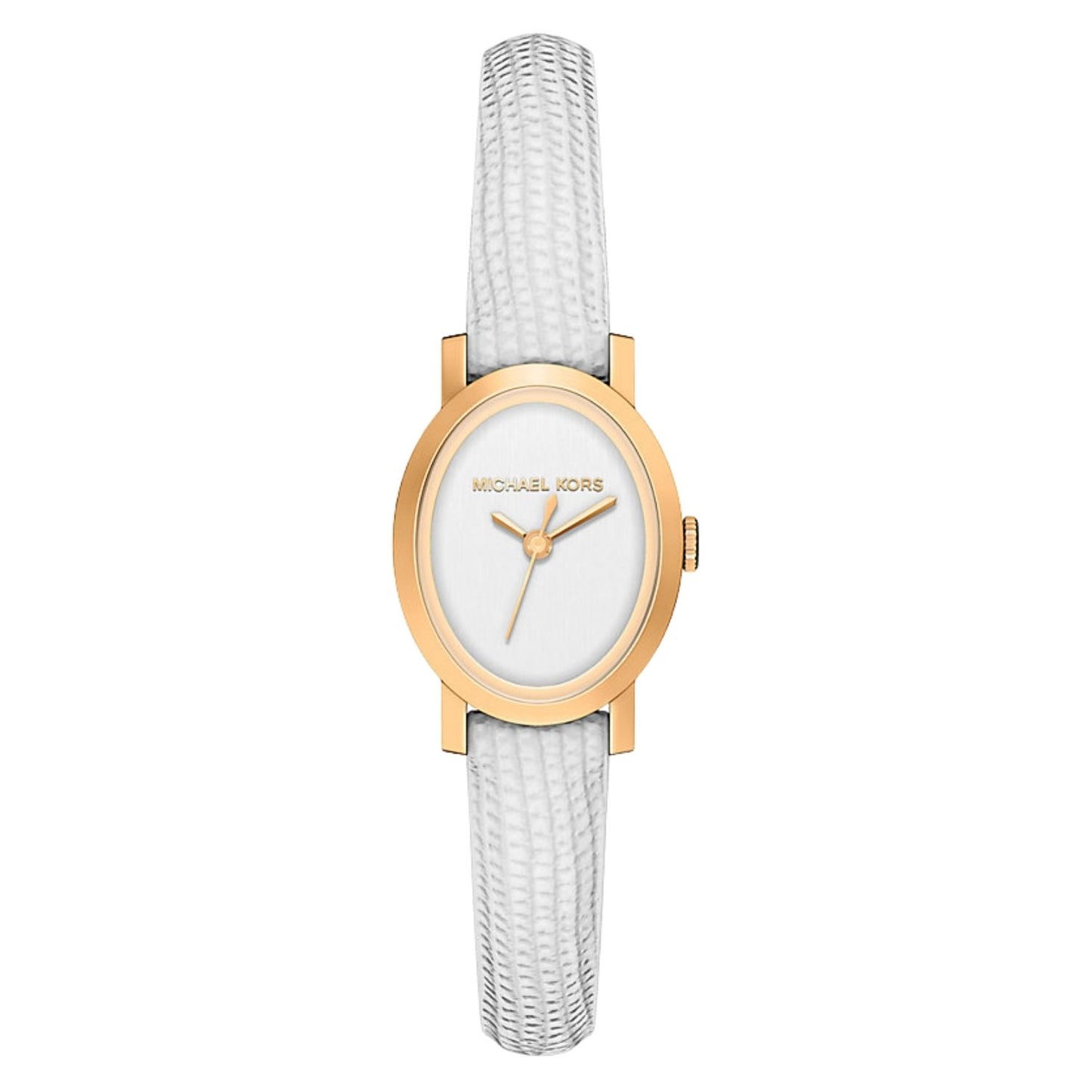 Michael Kors Women's 21mm Maude Quartz Croco Embossed Leather Strap Watch