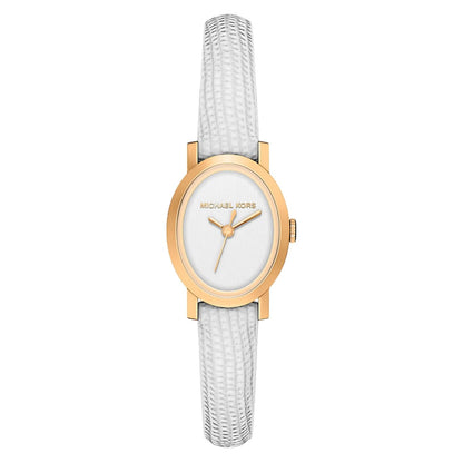 Michael Kors Women's 21mm Maude Quartz Croco Embossed Leather Strap Watch