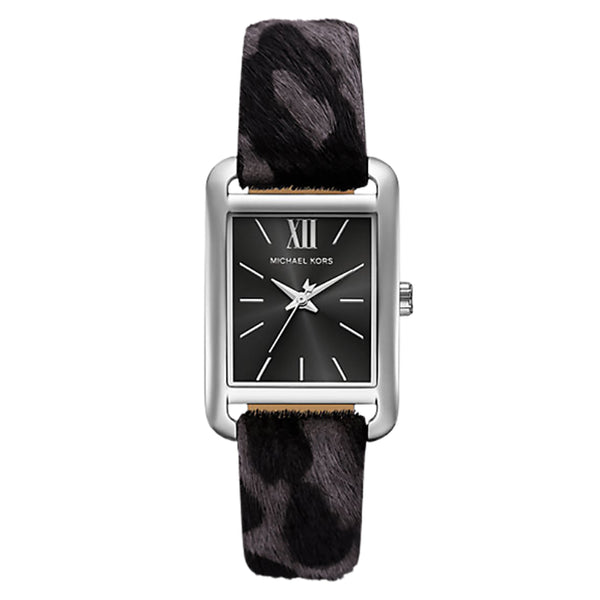 Michael Kors Women's 40mm Monroe Quartz Animal Print Leather Strap