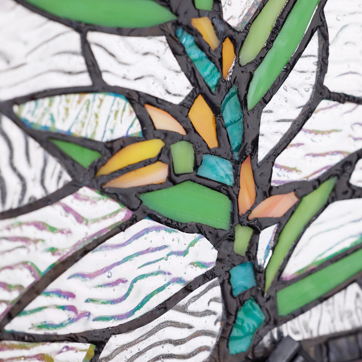 Tiffany-Style Lighting 10" Happy Hummingbird Stained Glass Window Panel