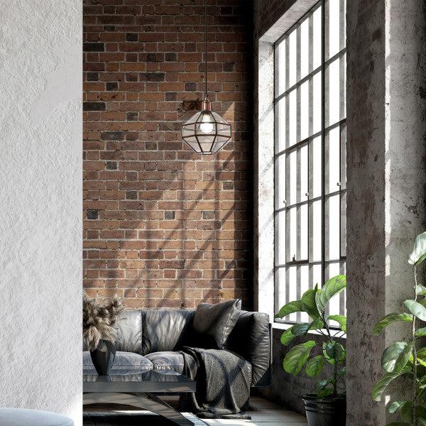 Tiffany-Style Lighting 9" Bettany Bohemian Clear Globe Shade Pendant Light