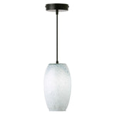 Tiffany-Style Lighting 6" Handcrafted Glam Elongated Dome Shade Pendant
