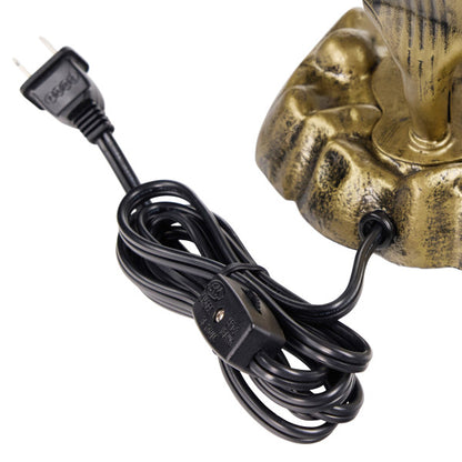 Tiffany-Style Lighting 21.75"H Hand Blown Glass 3 Lily Uplight Table Lamp