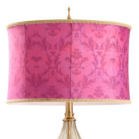 Tiffany-Style Lighting 30.5" Colette Drum Shade Geometric Glass Table Lamp