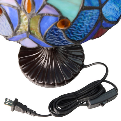 Tiffany-Style Lighting 17"H Halston Candlestick Base Table Lamp