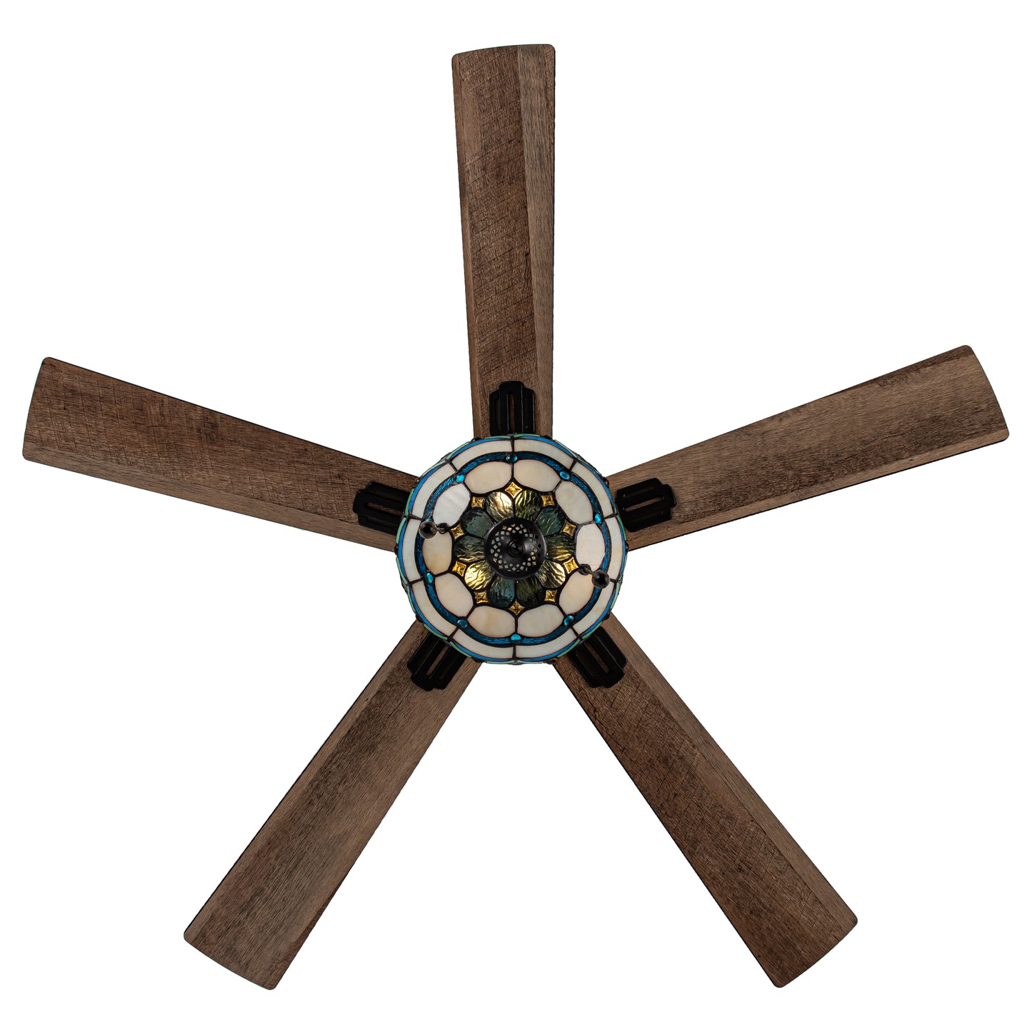 Tiffany-Style Lighting 52" Thatcher 5-Blade Remote Controlled Ceiling Fan
