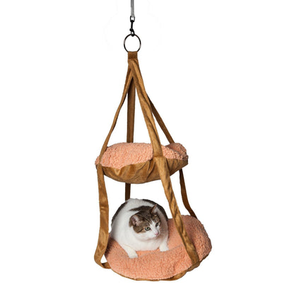 Pet Life ® 'Kittyhaus' Dual-Lounge Hanging Cat Lounger