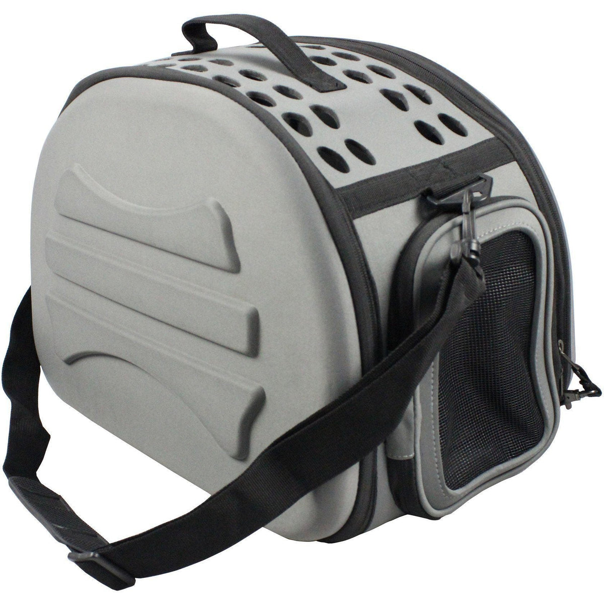 Pet Life ® 'Narrow Shelled' Lightweight Collapsible Travel Pet Carrier