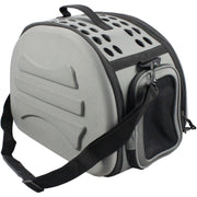 Pet Life ® 'Narrow Shelled' Lightweight Collapsible Travel Pet Carrier