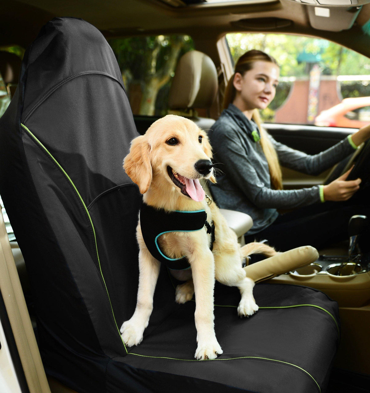 Pet Life ® 'Open Road' Single Seated Safety Pet Carseat Cover Protector