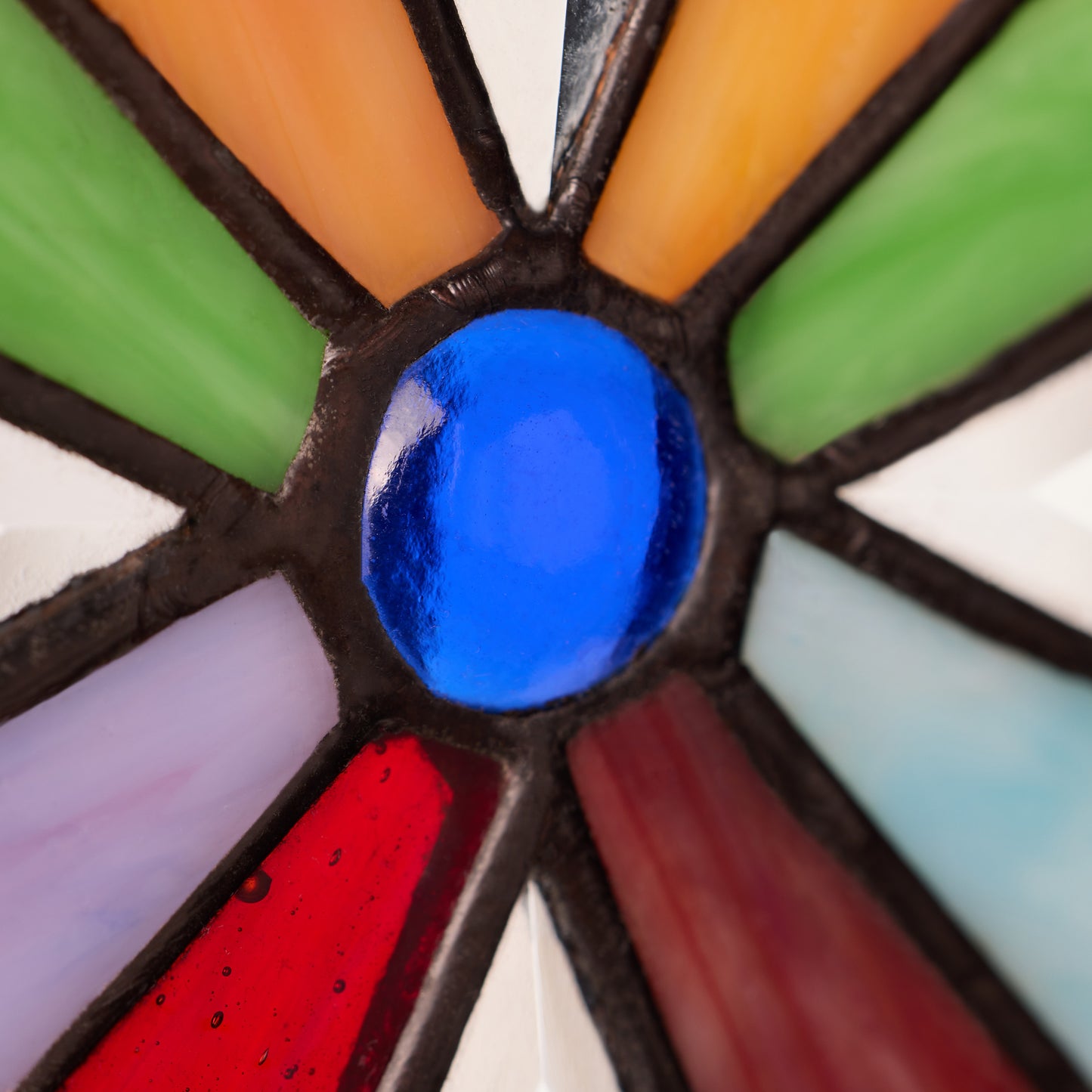 Tiffany-Style Lighting 15" Cross Stained Glass Window Panel