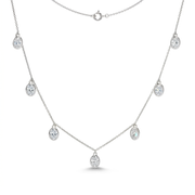 Brilliante Choice of Shape Simulated Diamond Charm Necklace
