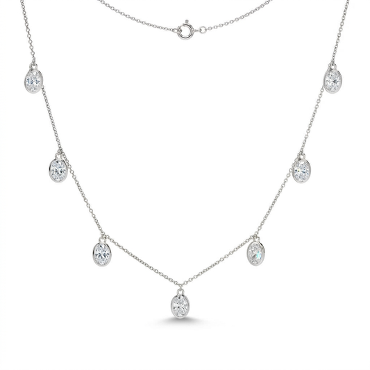 Brilliante Choice of Shape Simulated Diamond Charm Necklace