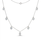 Brilliante Choice of Shape Simulated Diamond Charm Necklace