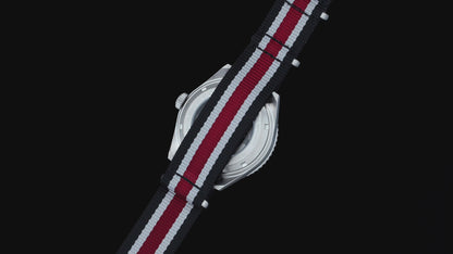 RGMT Men's 42mm Dragoon Automatic Date GMT Interchangeable Nylon & Rubber Strap Watch