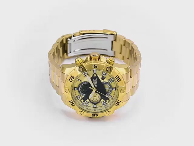 Load video: Invicta Men's 48mm S1 Rally Quartz Chronograph Bracelet Watch