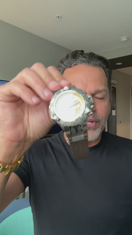 Invicta Men's 55mm Subaqua Poseidon Quartz Chronograph Silicone Strap Watch