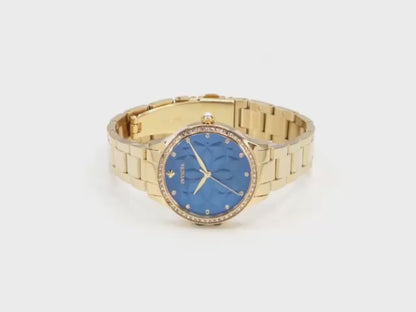 Invicta Women's 35mm Wildflower Quartz Crystal Bezel Flower Dial Bracelet Watch