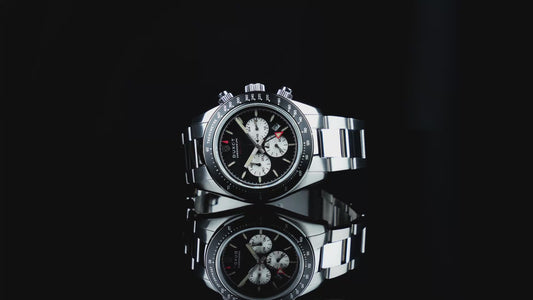 Duxot Men's 39mm Vitesse Quartz Chronograph Dual Time Bracelet Watch