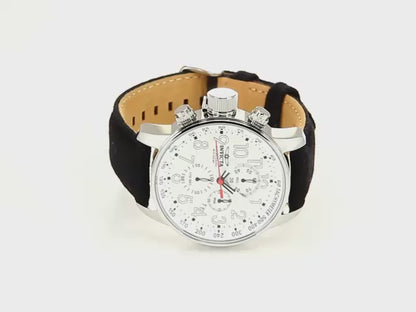 Invicta Men's 46mm I-Force Quartz Chronograph Black Canvas Strap Watch