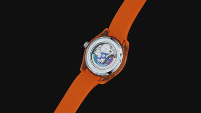 Dominatore Del Mare Men's 42mm Ortona Automatic Skeletonized Dial Silicone Strap Watch