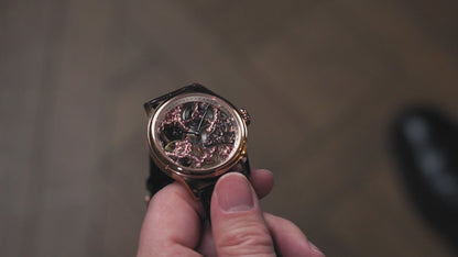 Thomas Earnshaw Men's 42mm Bauer Mechanical Skeletonized Strap Watch