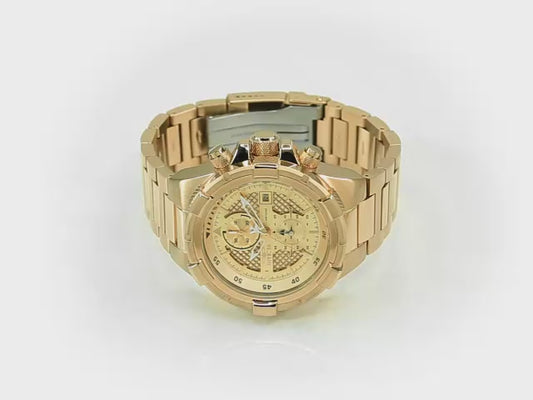 Invicta Men's 50mm Aviator Quartz Chronograph Goldtone Bracelet Watch