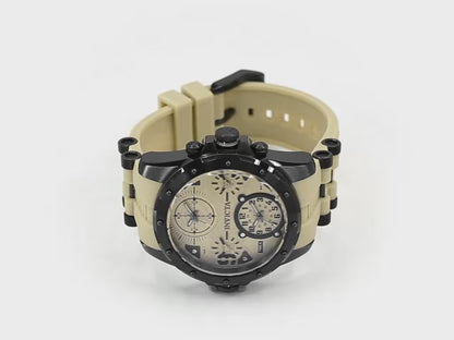 Invicta Men's 50mm Coalition Forces Quartz Multi-Time Silicone Strap Watch