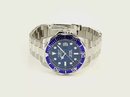 Invicta Men's 47mm Pro Diver Quartz Date Carbon Fiber Dial Bracelet Watch