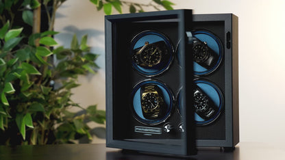 Mainspring Oxford Guardian Choice of Color 4-Slot Watch Winder